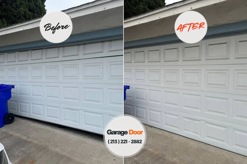 Before and after: garage door repair 38363